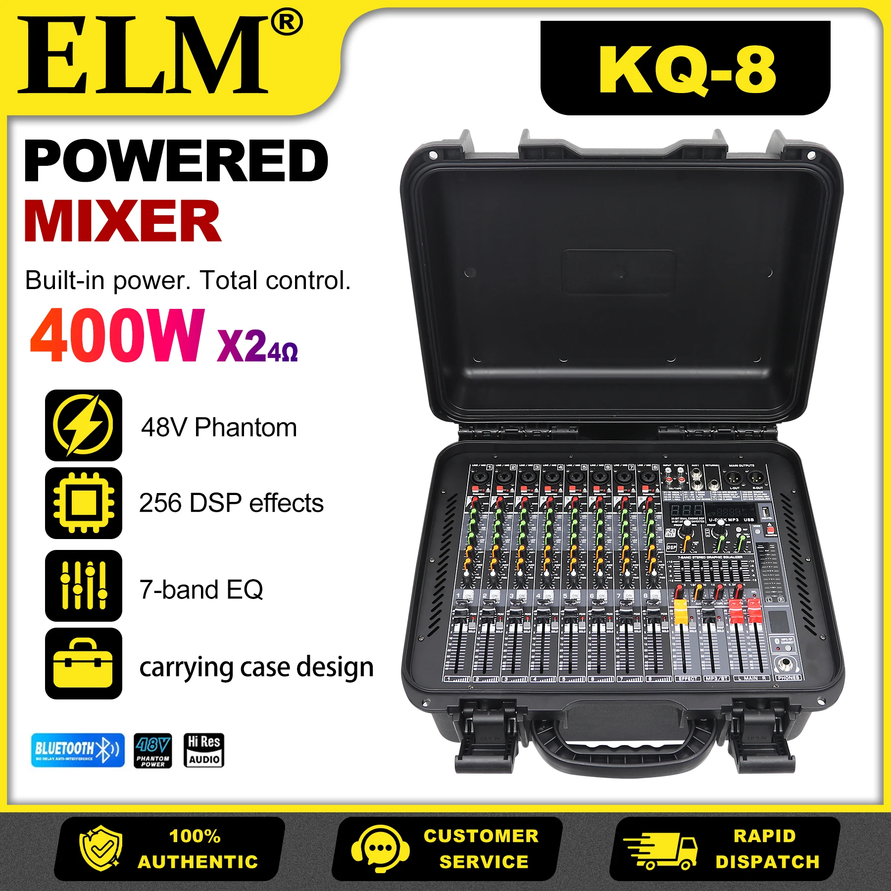 KQ-8 8CH 2X400W Pow…