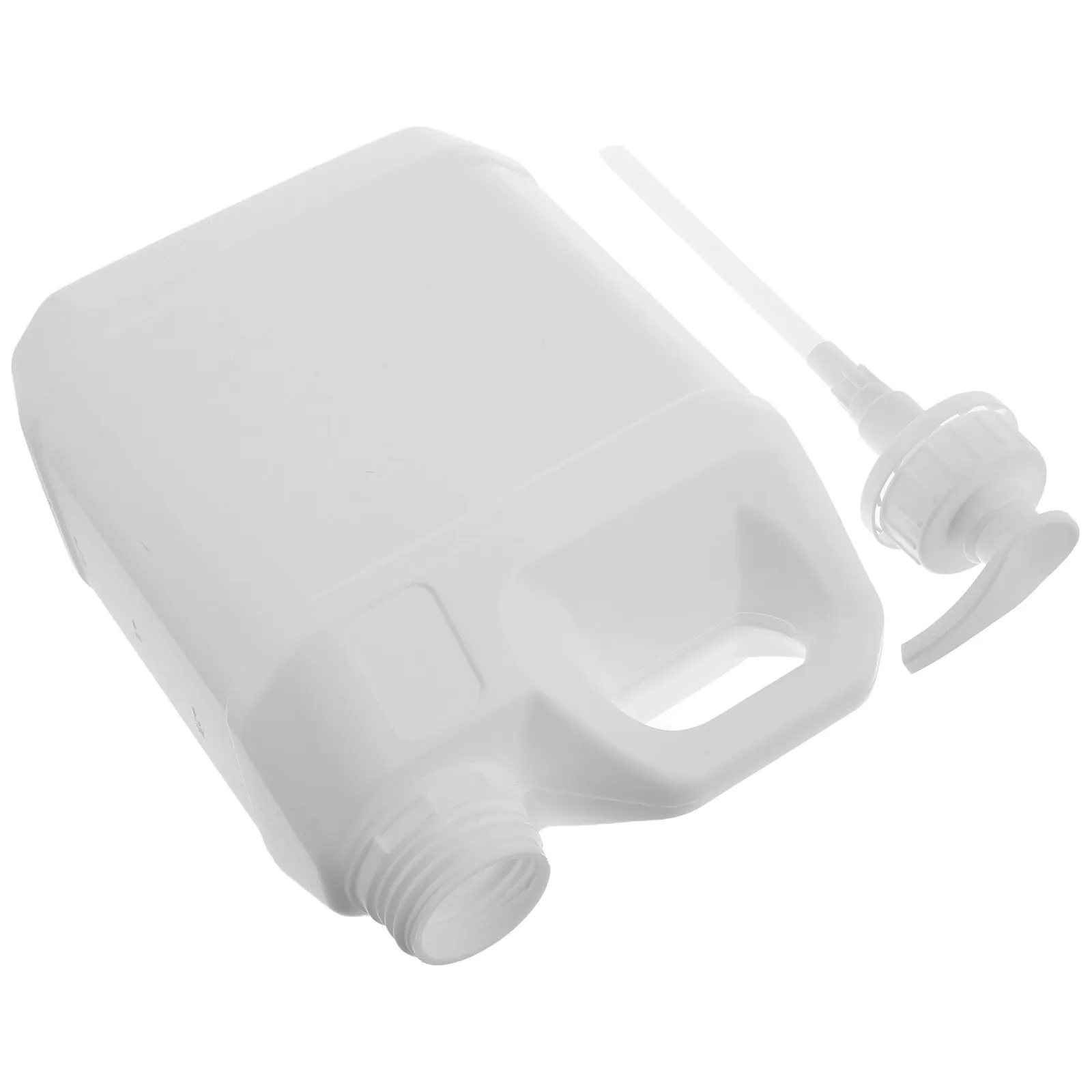 Dispensador de Bomba de Gran Capacidad para Gel de Ducha y Champú, Contenedor de Plástico Resistente, Blanco, 2L, Recargable, para Almacenamiento de Líquidos