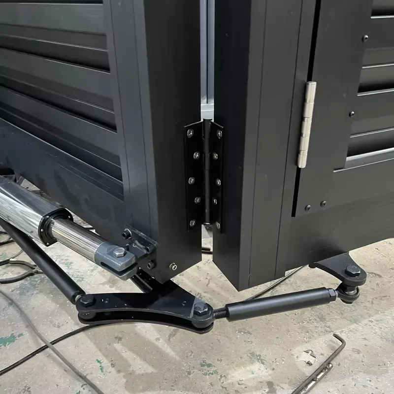 Modern European Durable Cast Aluminum HengBo Garden Gate Automatic Retractable System for Villa/Countryard