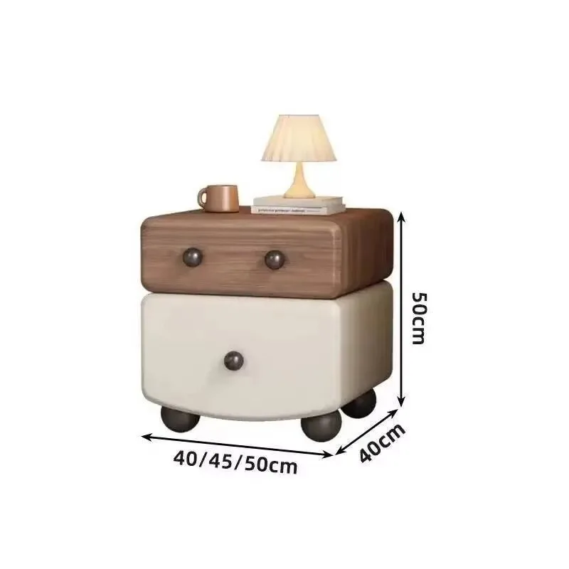 Aesthetic Cute Bedside Night Table, Modern Simple Nordic Bedroom Furniture, Unique Elegant Storage Side Table
