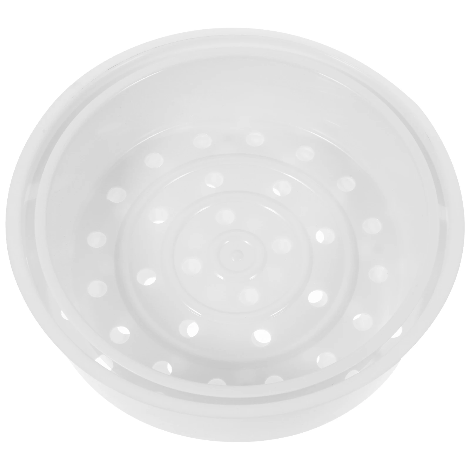 

2pcs Steamer Basket 3L5L Plastic Tray Round Holes Even Heating Quick Draining Compact Storage Buns Rice Eggs Sweet Potatoes Corn