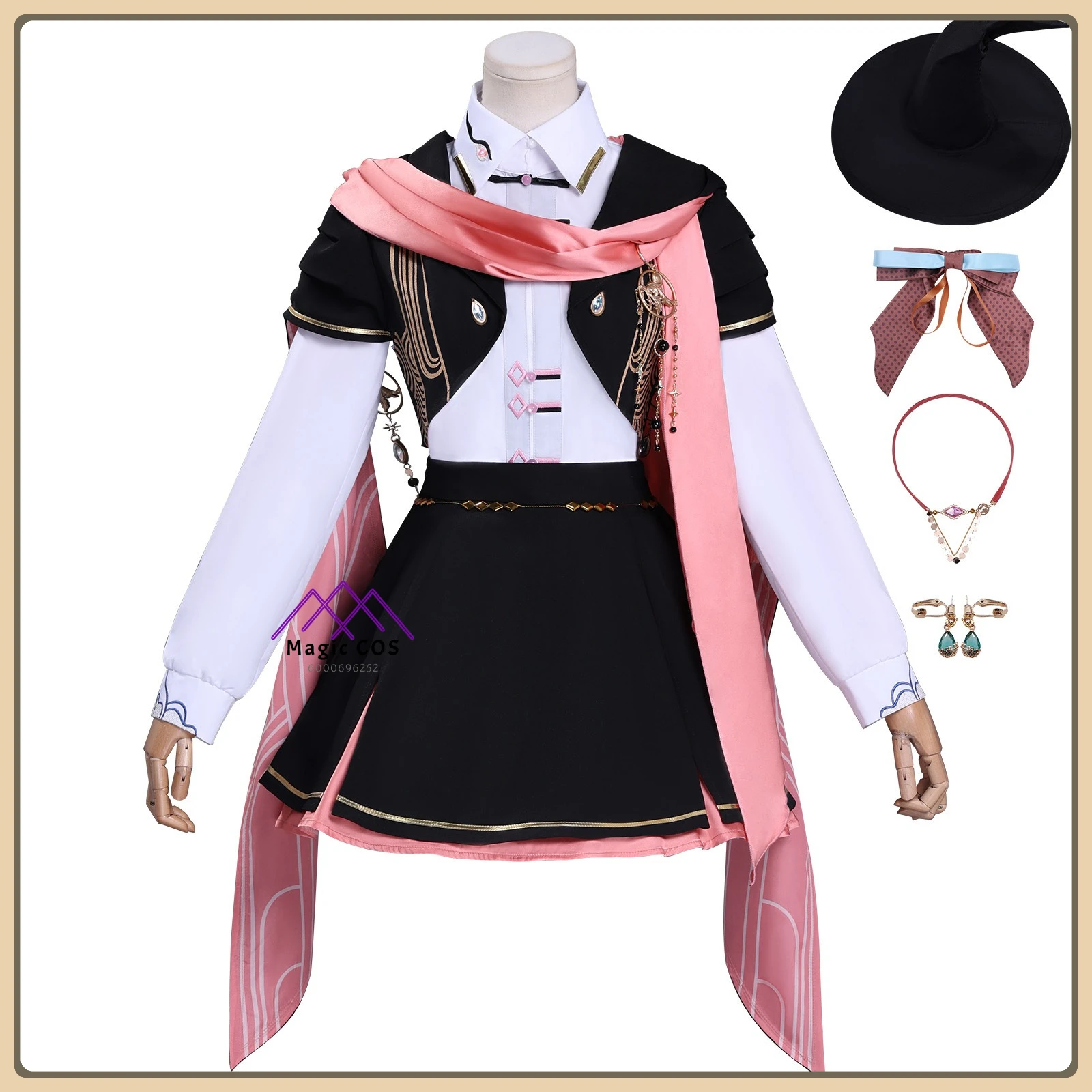 

Tears of Themis Female Lead Cosplay Costume "Heartbeat Spell" Elegant Dress High Quality Anime Outfit for Women Comic Con Party