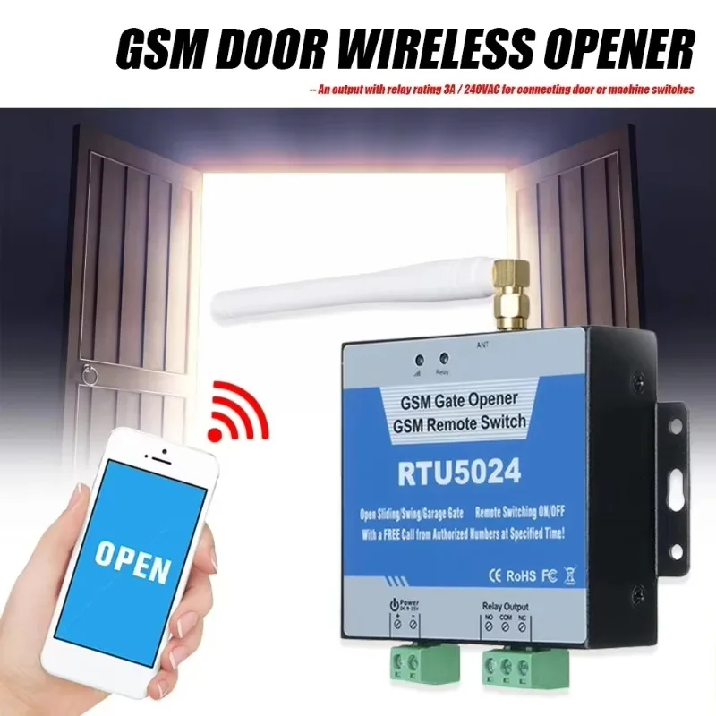 4G GSM Smart Switch Wireless Relay Access Controller for Garage Hotel & Outdoor Use with App Control