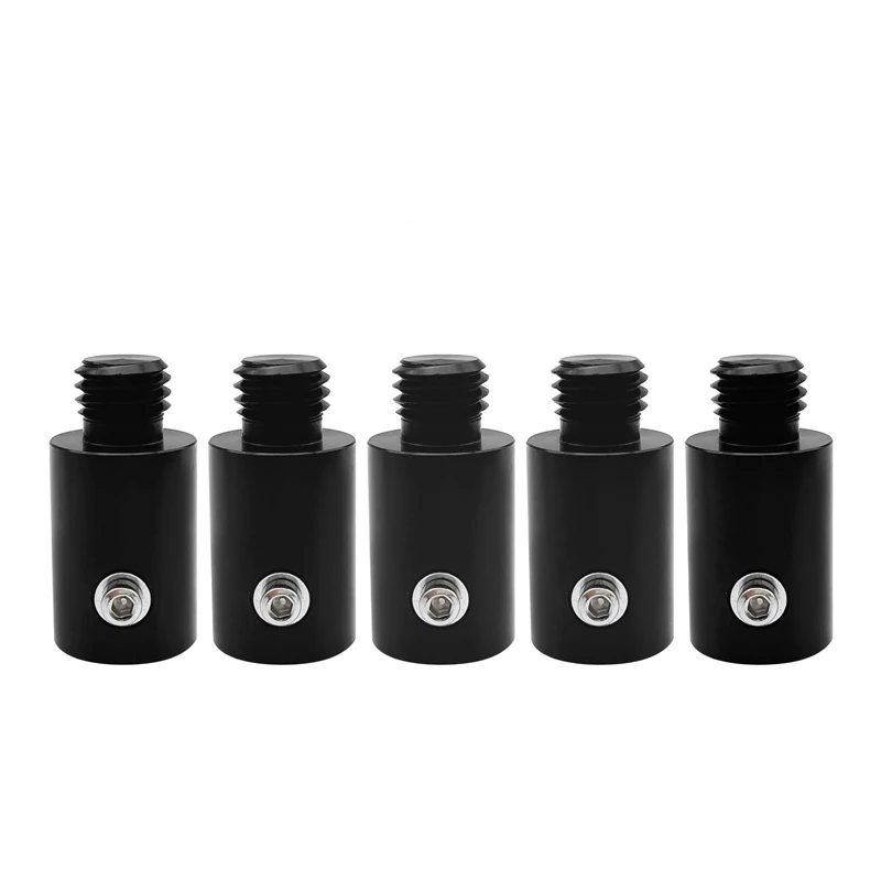 

5pcs Quick Release Adapters 5/8x11 Male Thread To Leica Type Prism Pole,Prism Adapter 5/8"x11 Thread for Leica Adaptor Surveying