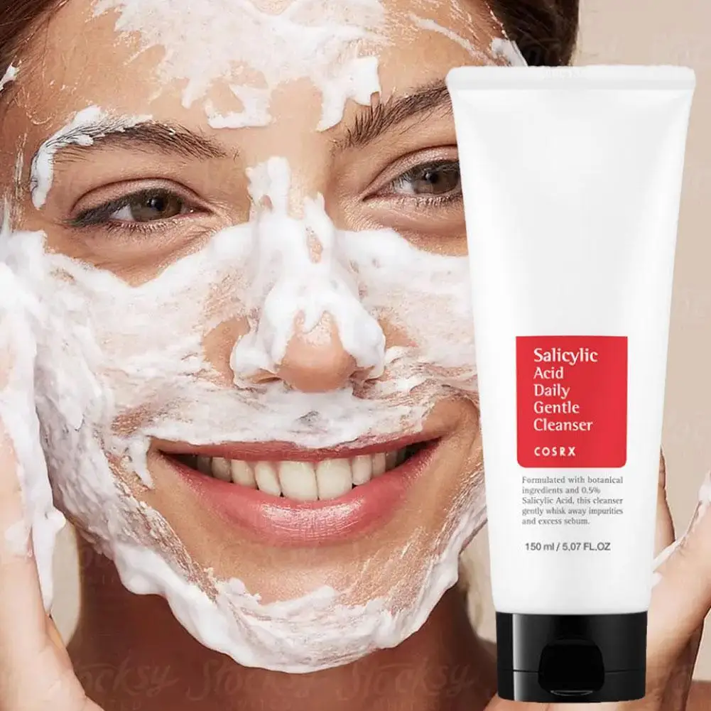 

1/2/3/5pcs Salicylic Acid Daily Facial Cleanser For Deep Cleansing Facial Cleanser Lady Gentle Moisturizing Cleanser Face Cream