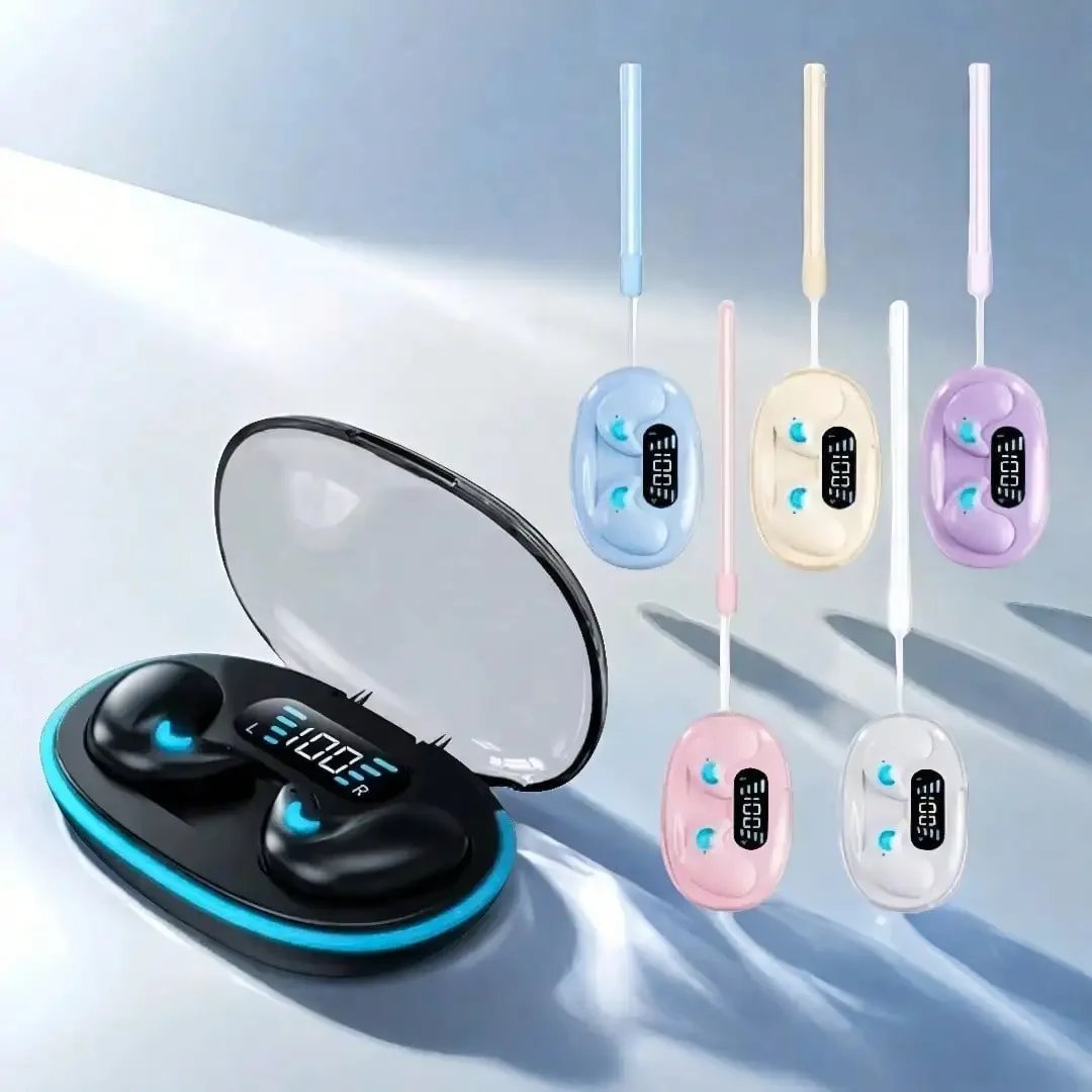 X55Pro سماعات أذن بلوتوث للنوم سماعات بلوتوث لاسلكية مقاومة للماء سماعات أذن ستيريو هاي فاي مع ميكروفون تنطبق على الهواتف الذكية #1