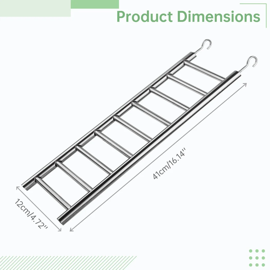 2ks papoušci ladders 9-step ptáci bilanční rok hračka divadelní hra žebřík s háčků pro cages rust-proof horolezectví žebřík okoun hračka pro papoušci