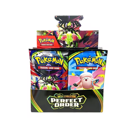 English Pok&eacute;mon TCG: Mega Evolution Perfect order Booster Box Pokemon card Gift Collection Box