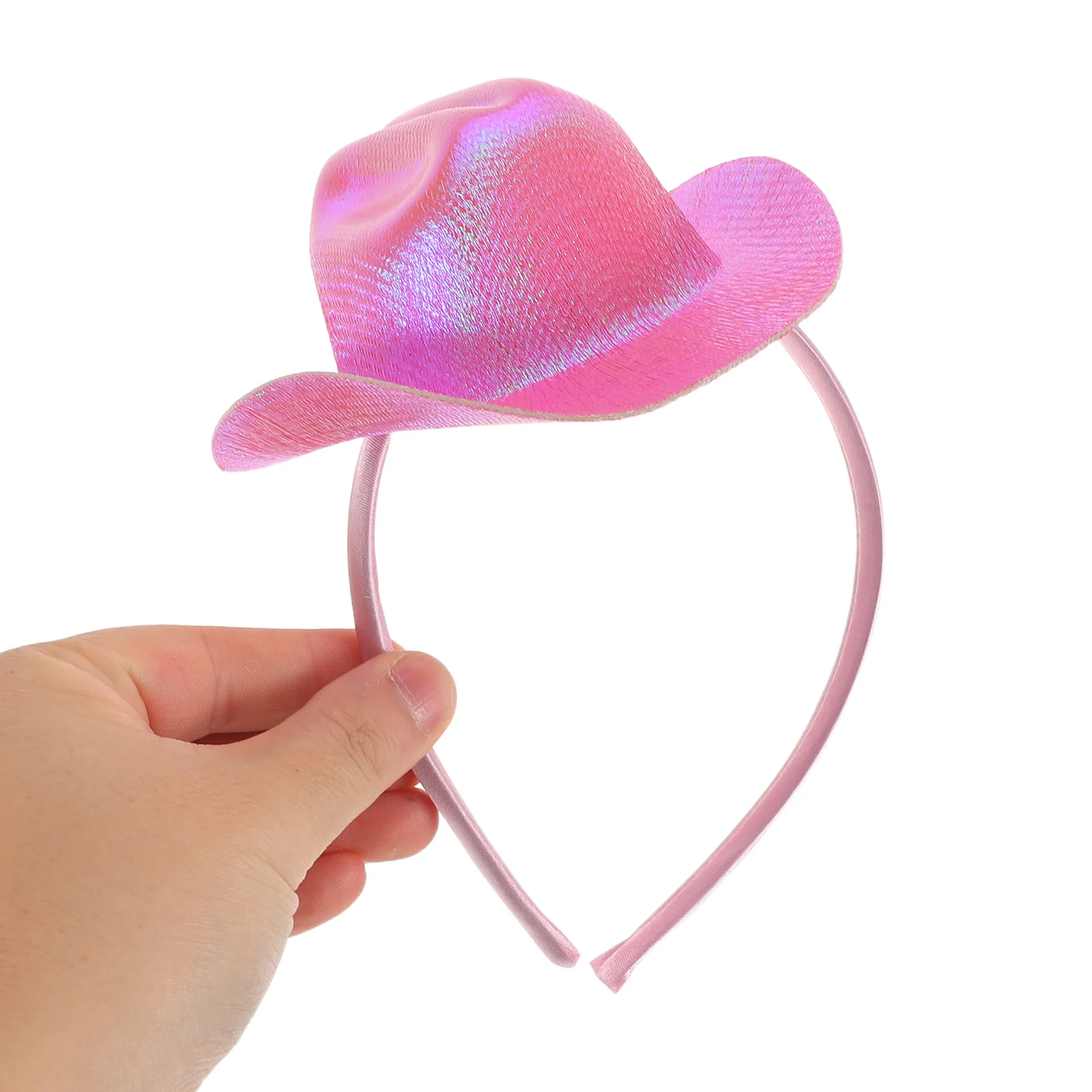 ミニカウガールハットヘッドバンドグリッターウエスタンパーティーコスチュームヘアアクセサリー誕生日ハロウィンクリスマスディスコ装飾用