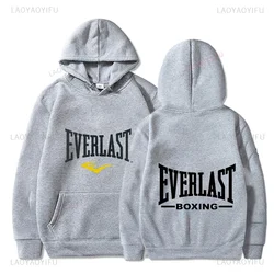 2024 New Harajuku Casual Everlast Font Graphics Person Pullover Hoodie Classic Personalized Men Wear Fashion Hipster Sweatshirt