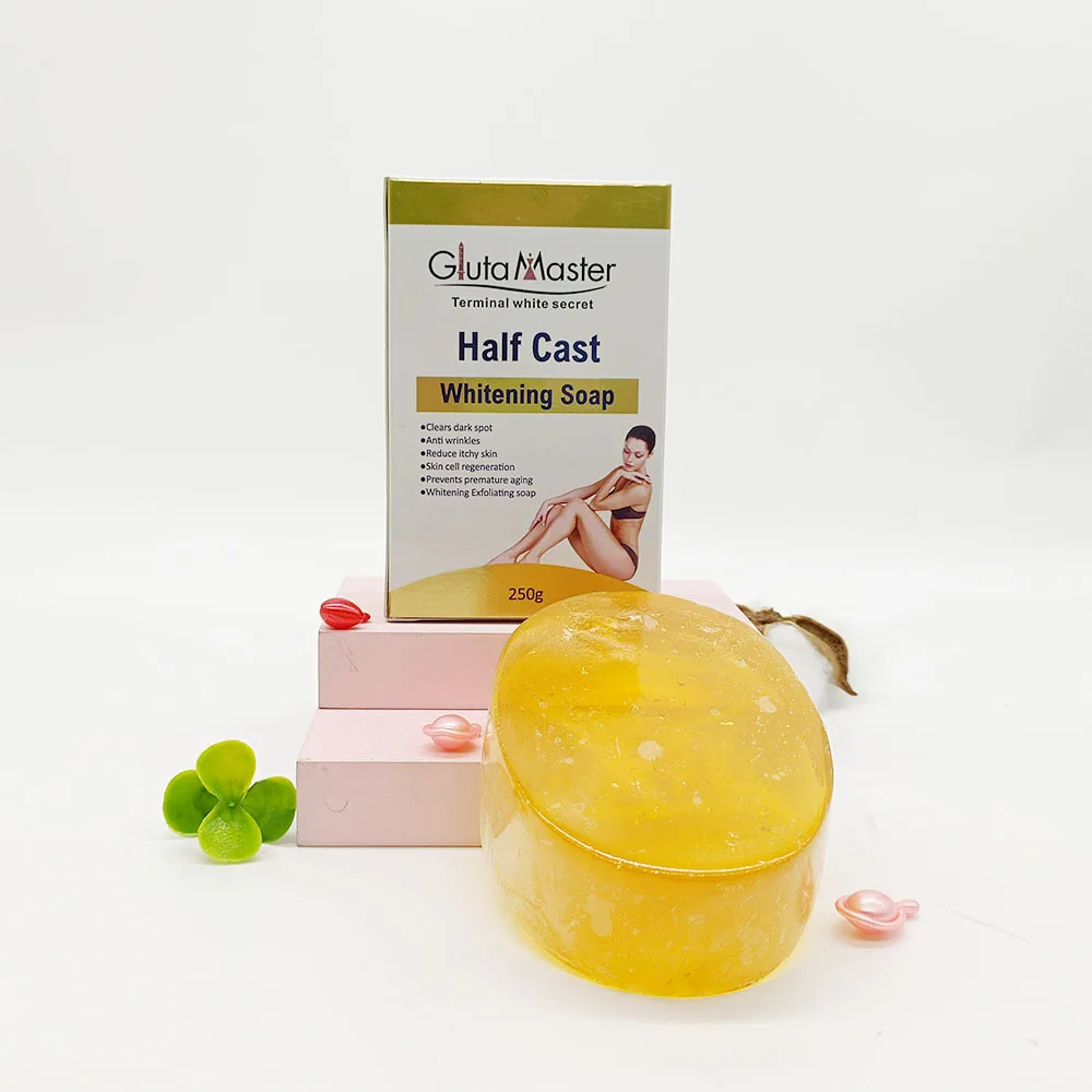 Gluta master with vitamin C, retinol, anti-dark spots anti-acne exfoliating reduce itching cleansing skin whitening soap