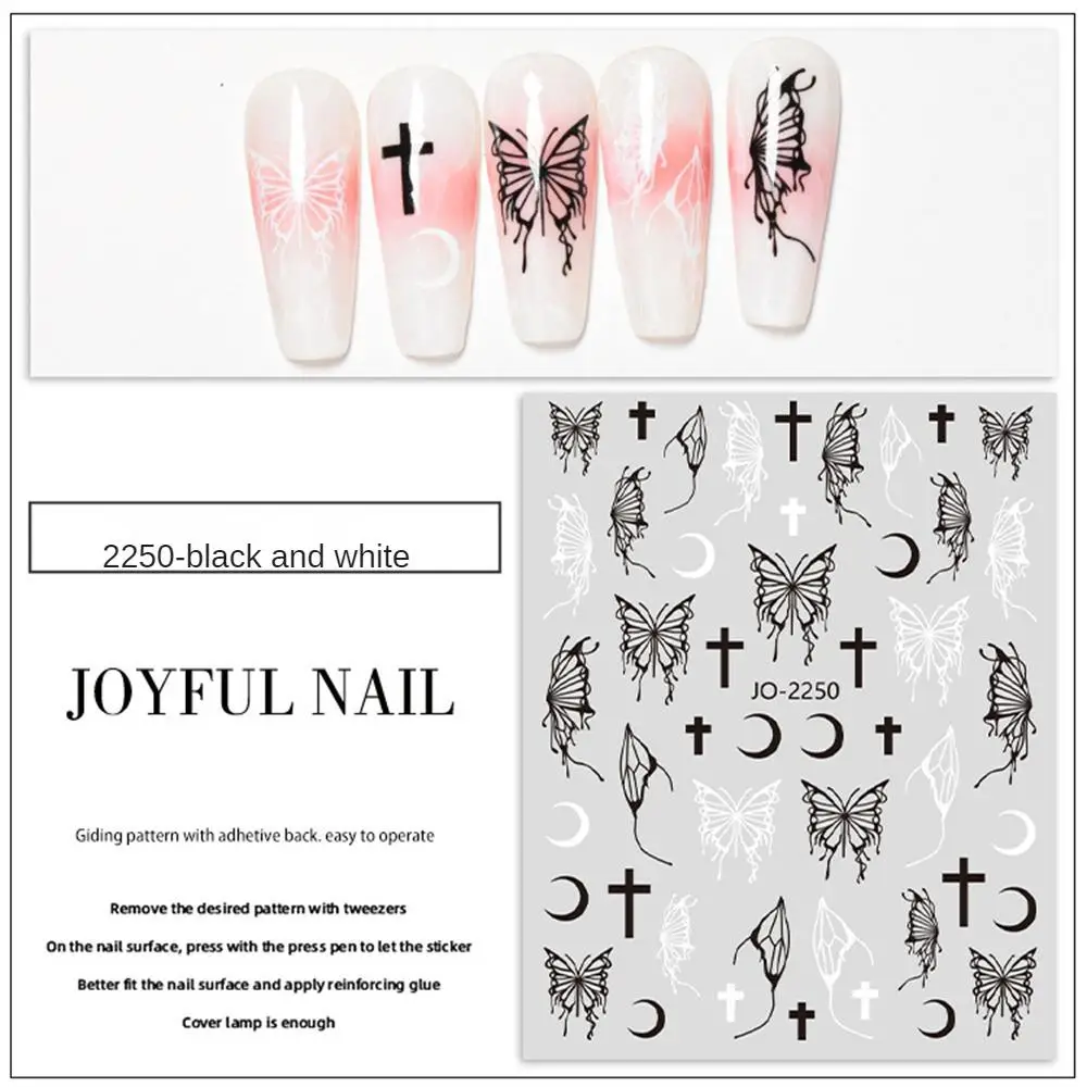 Design oco Fácil de usar Nail Art, único e criativo, Hot-selling elegante, popular borboleta, decoração de unhas na moda, 10 PCs, 20 PCs, 30PCs