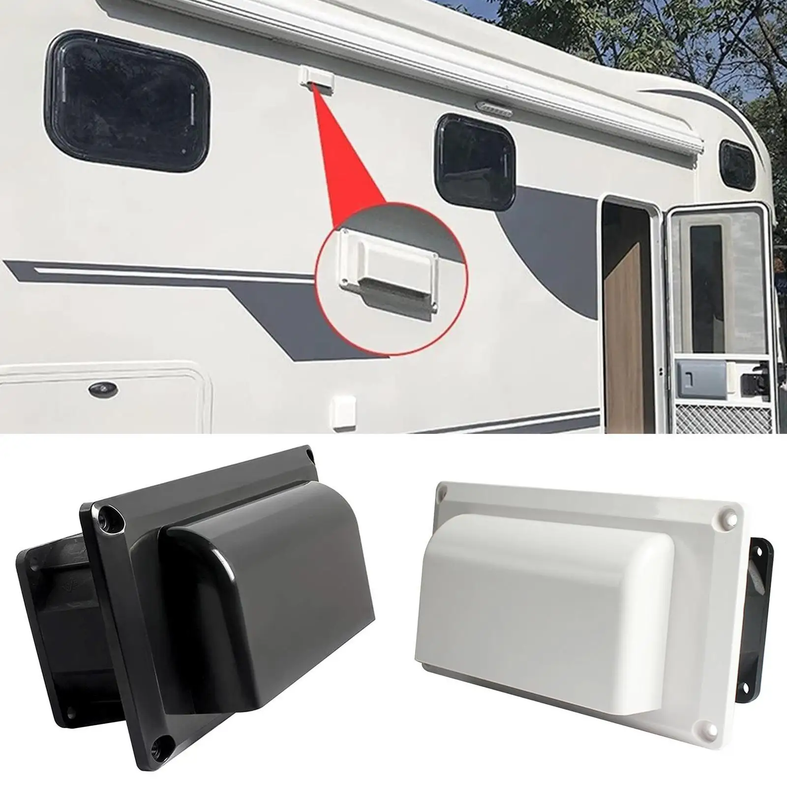 

DC12V Compact Caravans Side Air Vent Ventilation Car Accessories For CamperS Trailer Motorhome Boats Marine Yacht Y0O9