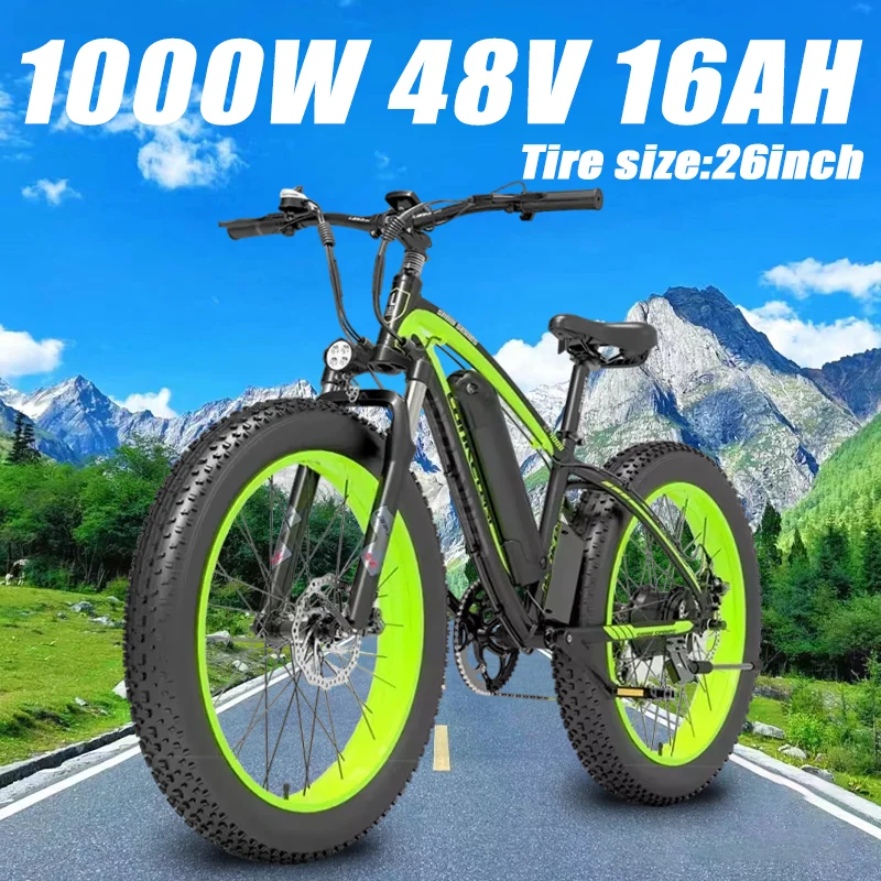 Electric bike LANKELEISI XF4000 1000W Motor 48V16AH battery Mountain ebike Fat Tire Bicycle Urban Commuting adult Electric Bike