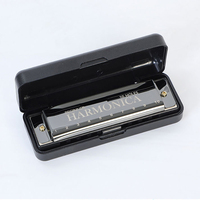 10 Hole C Harmonica Mouth Organ Blues Harp Phosphor Bronze Case Diatonic Beginner Harmonica Kit for Kids