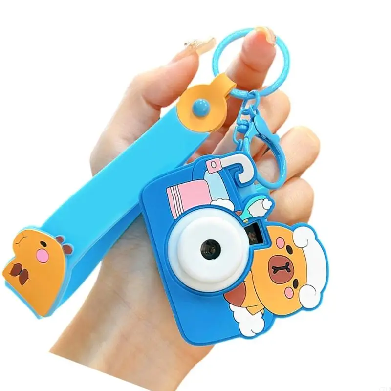  Playful Animal Camera Keychain Equipped with Projection Function Trendy Gift