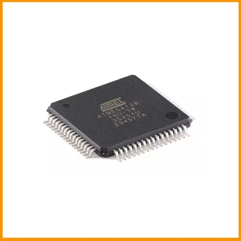 1~10PCS  New Original  ATMEGA128-16AU ATMEGA128  Microcontroller IC 8-Bit 16MHz 128KB (64K x 16) FLASH 64-TQFP (14x14)