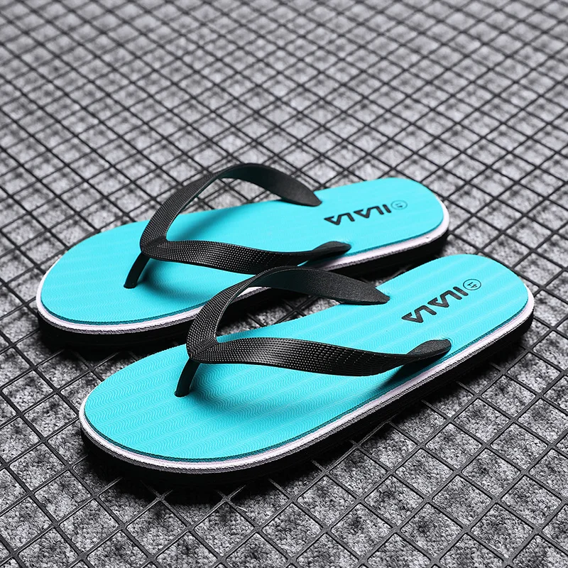 Men's Flip-Flops, Simple Color Scheme Design, Versatile and Lightweight Eva Slippers for Everyday Beach Wear
