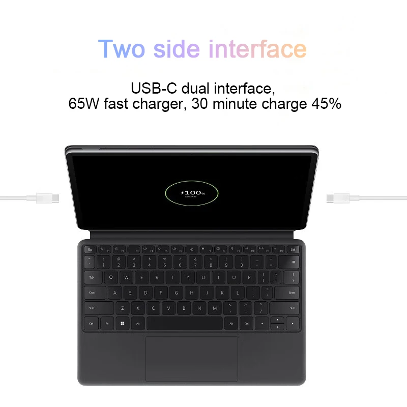 HUAWEI MateBook E Go شاشة 12.35 بوصة واي فاي/LTE 8 جيجابايت/16 جيجابايت 256/512 جيجابايت/1T سنابدراجون 8cx شاشة لمس 120 هرتز كمبيوتر محمول لوحي 2-in 1 مع لوحة مفاتيح