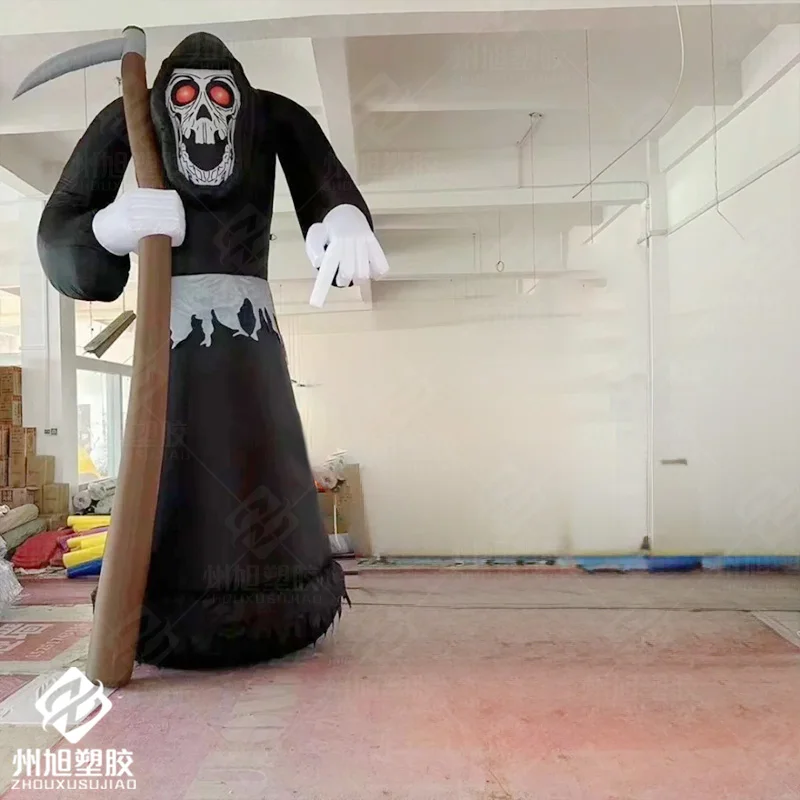 Inflatable Scythe Ghost model Halloween skeleton inflatable model scene props