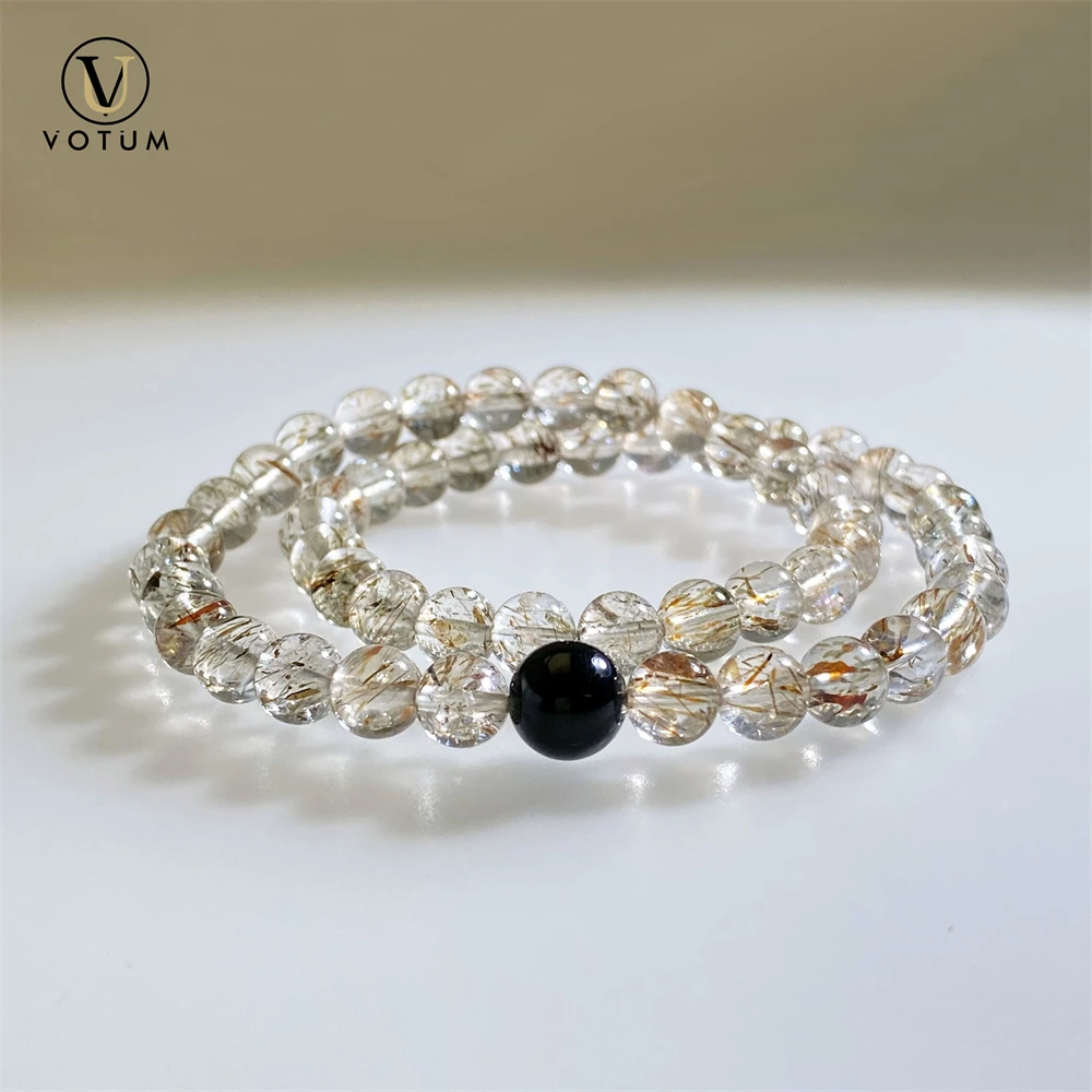 votum-natural-black-gold-super-seven-quartz-with-tourmaline-beaded-bracelet-for-women-crystal-stone-unisex-bracelets-jewelry