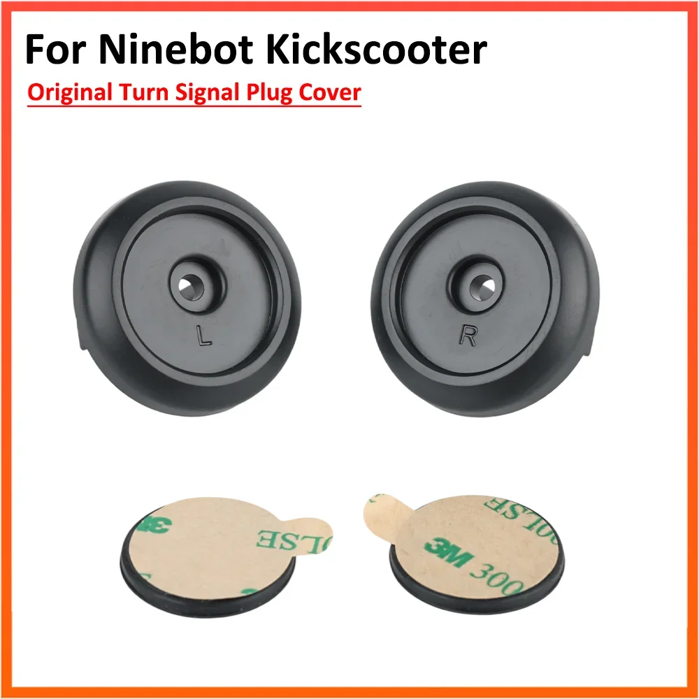 Original Left Right Turn Signal Plug Cover for Ninebot Electric Scooter Adhesive Rubber Sheet Plastic Accessories