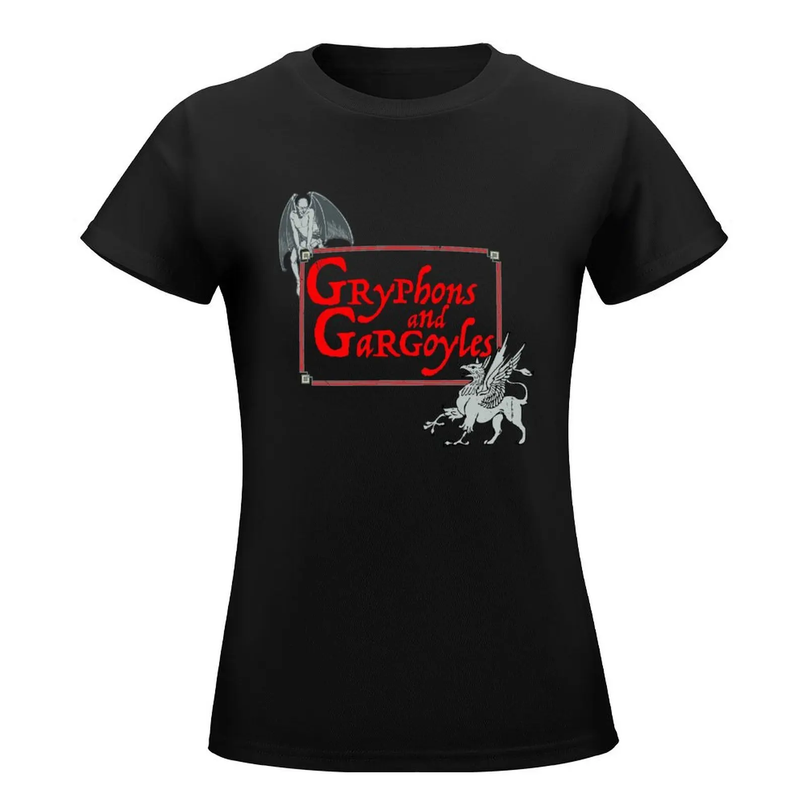 Gryphons and Gargoyles T-Shirt tops quick-drying spring clothes Women 2024