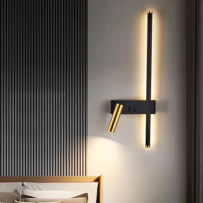 

Nordic Led Wall Lamp Interior Lighting Fixture for Home Tv Bedside Living Room Corridor Decoration Modern Light Sconces