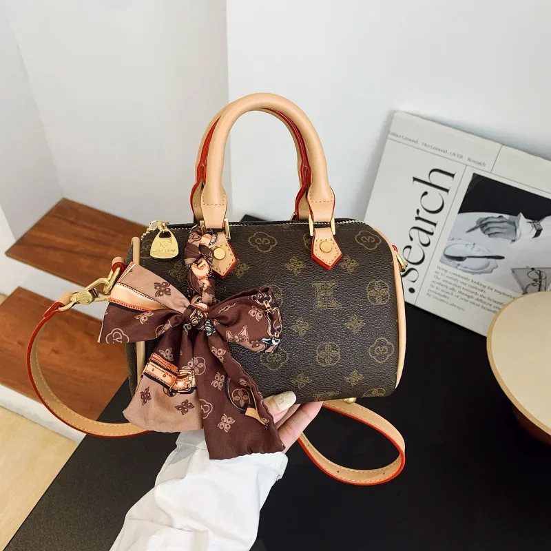 

2025 New Women's Premium Retro Boston Bag - Temperament Versatile, Shoulder/Crossbody