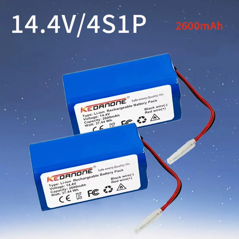 

14.4V 18650 2600mAh Replacement Battery For XIOMI MIJIA Mi Robot Vacuum-Mop Essential G1 MJSTG1 Sweeping Mopping robot