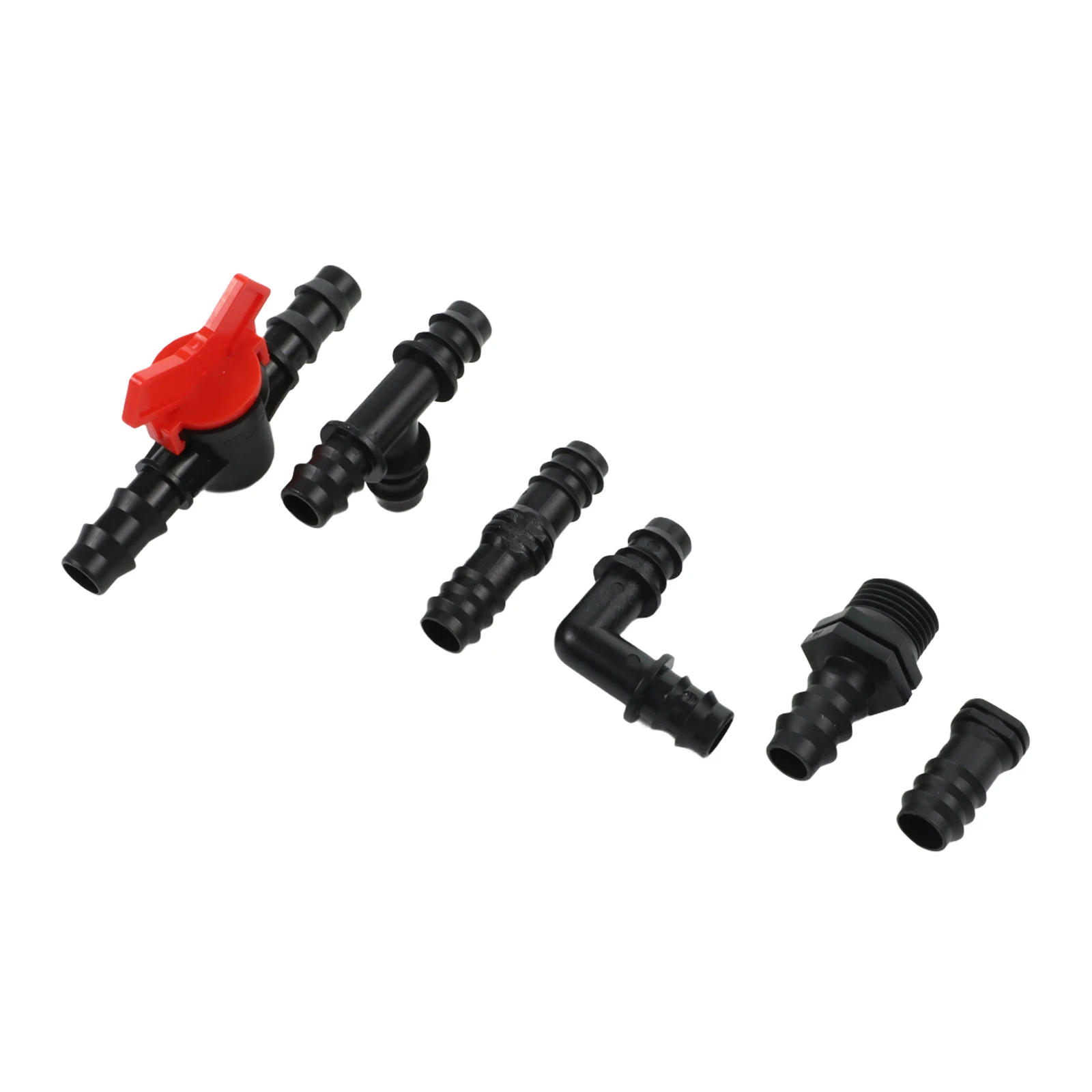 Plastic For Drip Irrigation Fittings Kit for 1/2 Inch Tubing Supporting Reliable Operation for across Seasonal Use