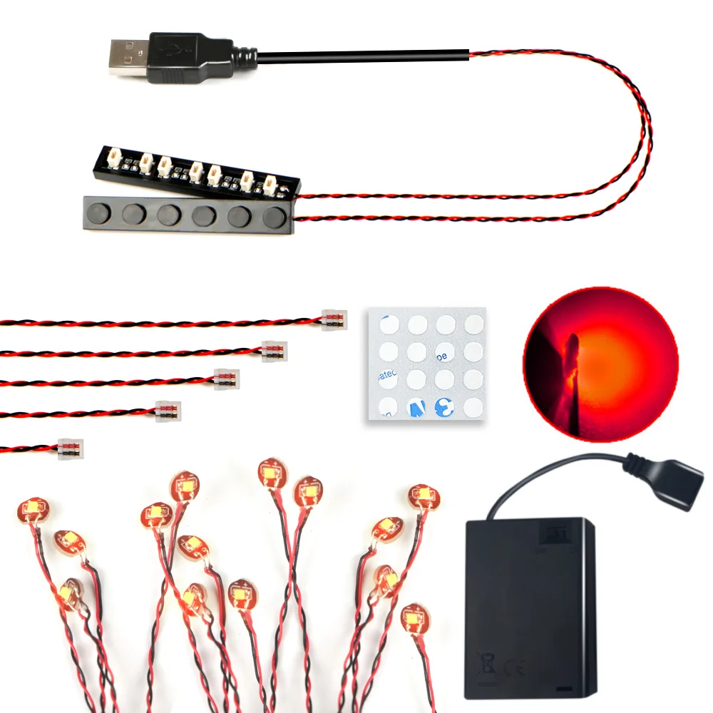 14 stuks stippen LED-lichtstenen compatibel met merkbouwstenen licht voor nachtlampje modelverlichting decoratieve verlichting