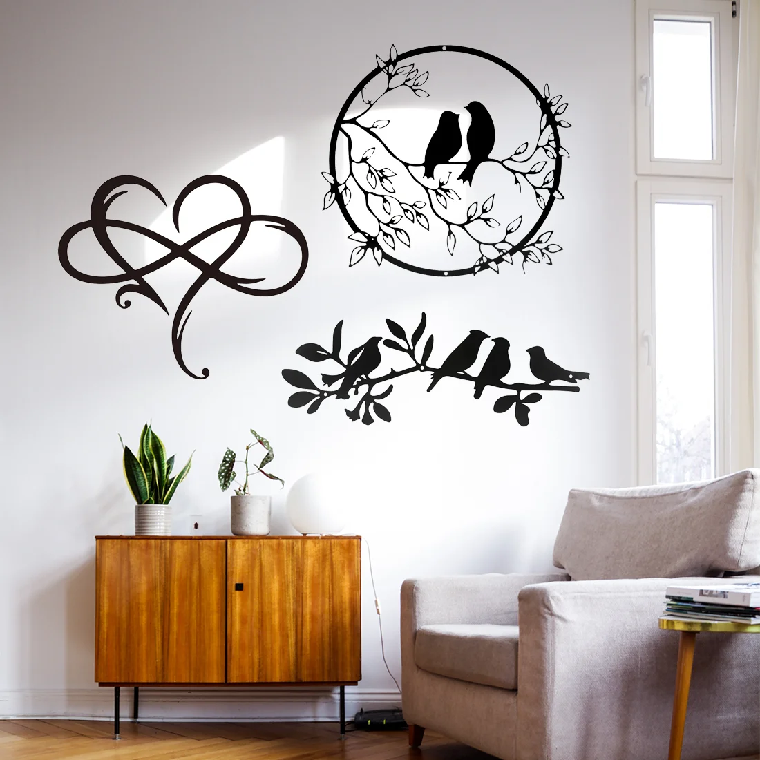 CIFBUY Metal Wall Art Bird On  - Art Craft Tree 评论和价格