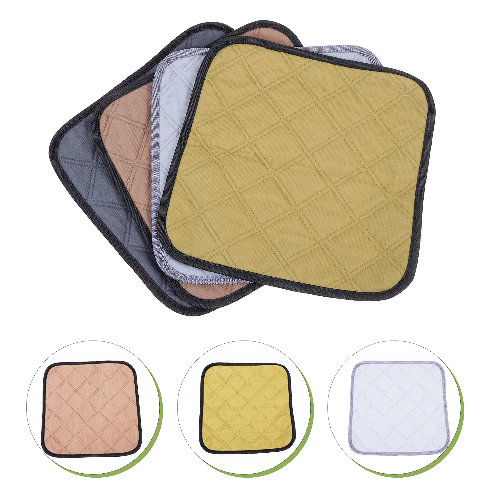 

4Pcs Pet Anti-Dirt Mat Washable Reusable Pee Pads for Small Animals Guinea Pig Hamster Rabbit Cage Liners Bedding Supplies