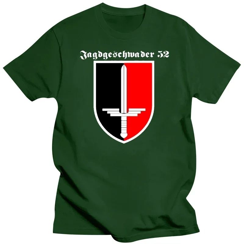 New Cotton Tee Shirt JG 52 Jagdgeschwader Luftwaffe Deutschland Erich Hartmann T Shirt Summer T-shirt hot new arrival round neck image 4