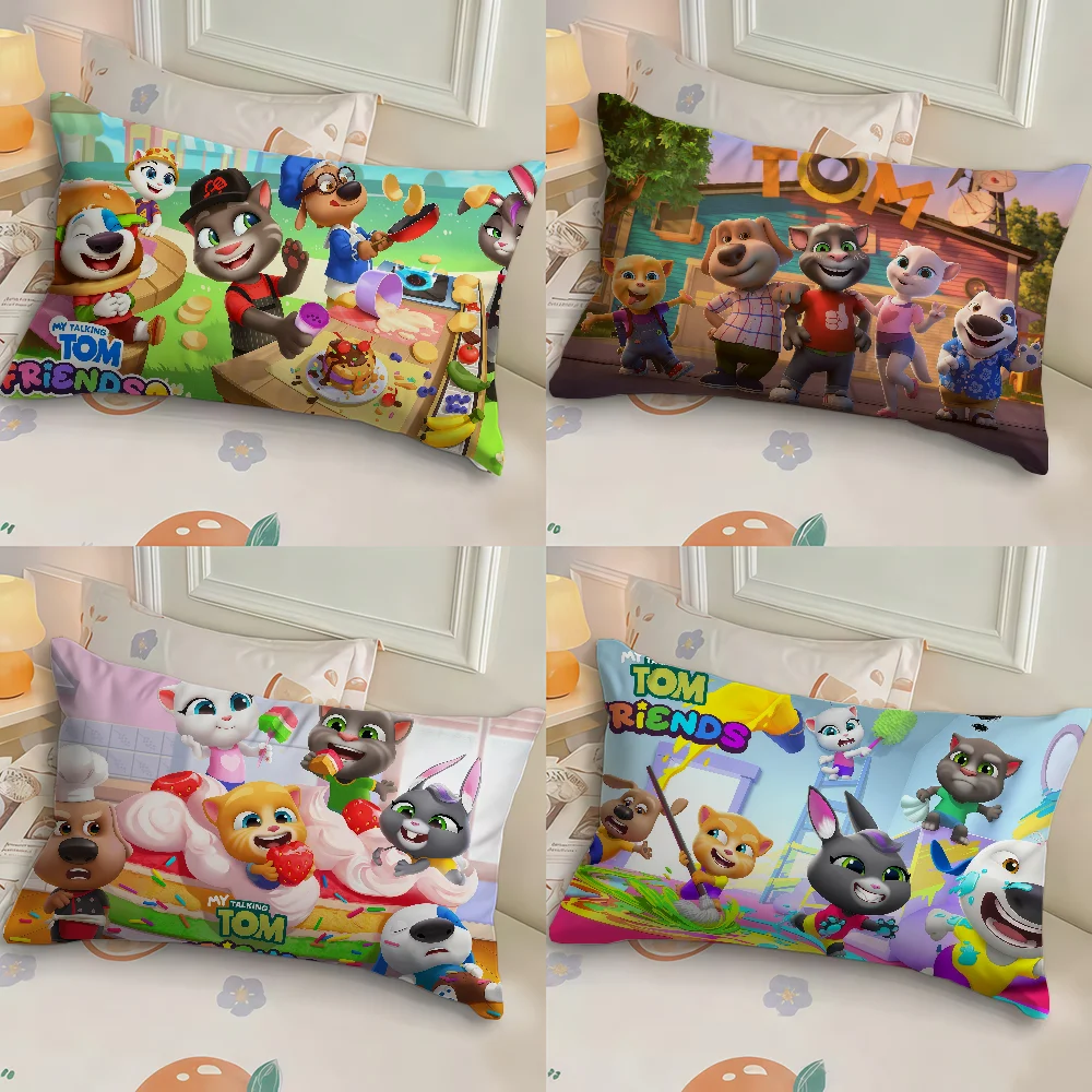 Cushion Cover My Game Home Decor Tom Sofa Bedroom Car Friends Rectangle Cat Double-Sided Pillow T-Talking Cover