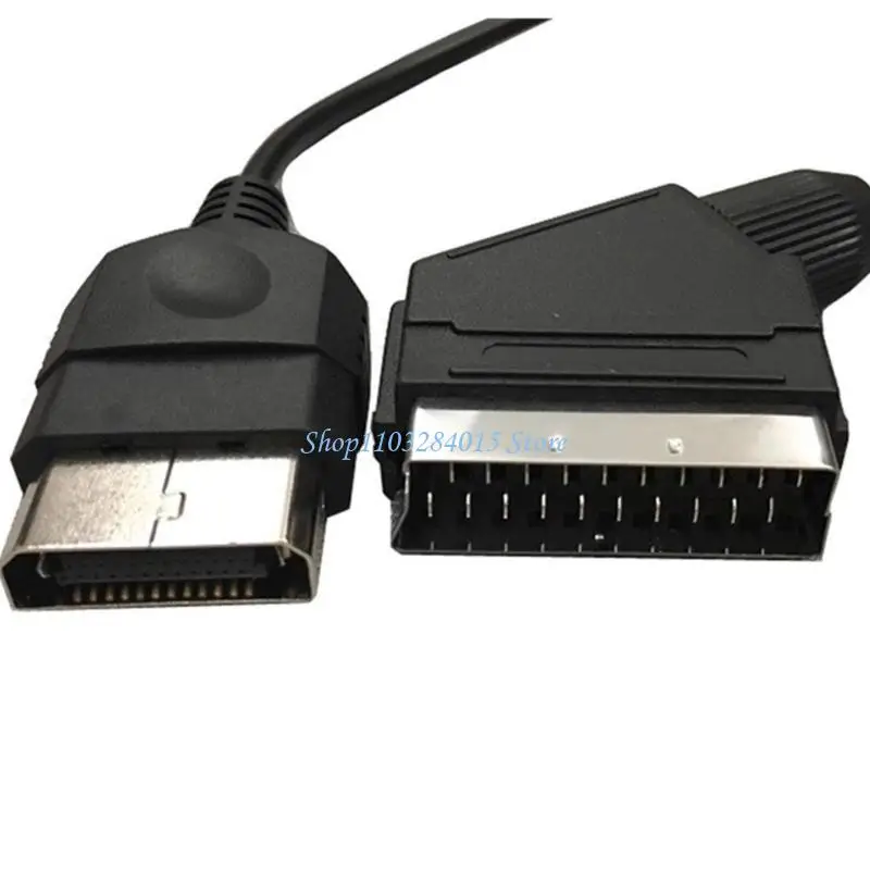 R6FF Enhanceds Sound Video RGBs SCART Cable for First Generation Consoles 180cm