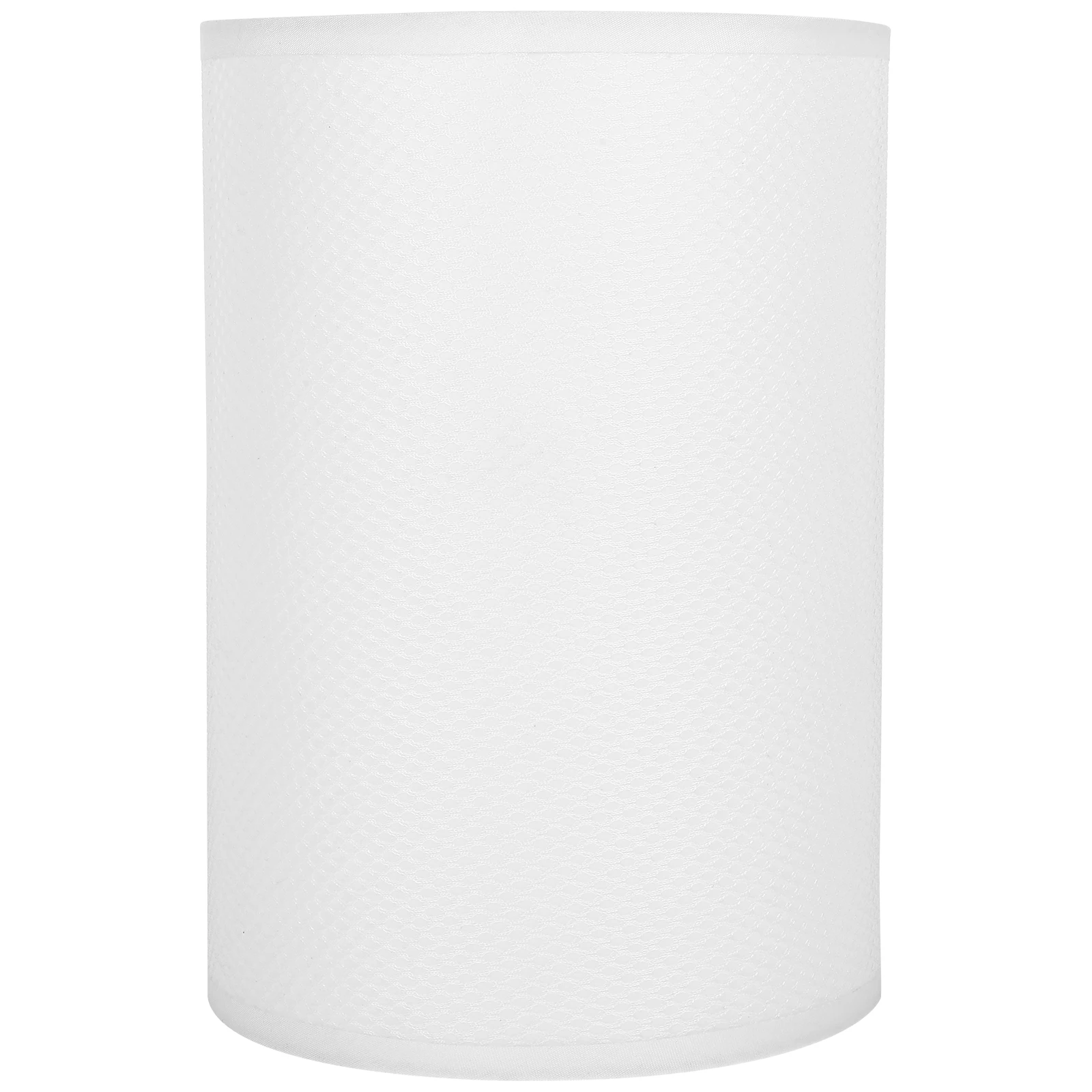 

Fabric Cylinder Lampshade White Table Lamp Cover Replacement Small Desk Light Shade Wear Resistant Bedroom Living Room Study