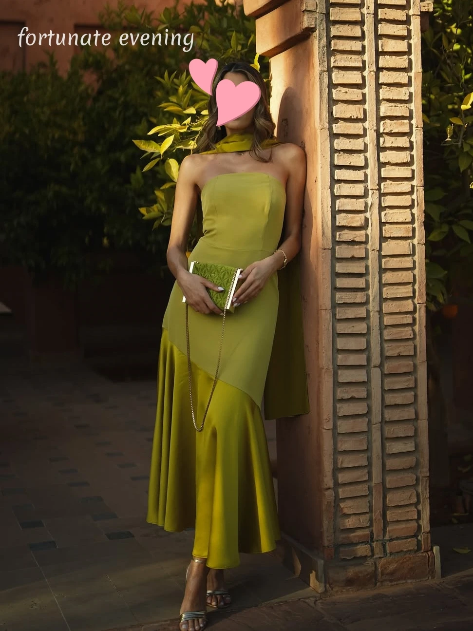 

Fortunate Evening Elegant Vintage Sweet Mermaid Asymmetrical Satin New Customized Formal Occasion Prom Dress Evening Party Gowns