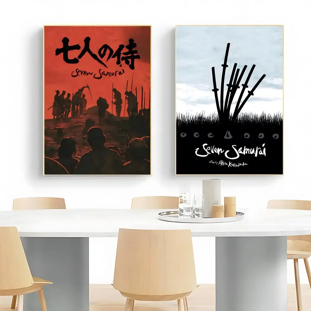 Passionate Film Seven Samurai Poster Wall Art Print Decorative Mural Home Decor Gift Unframed