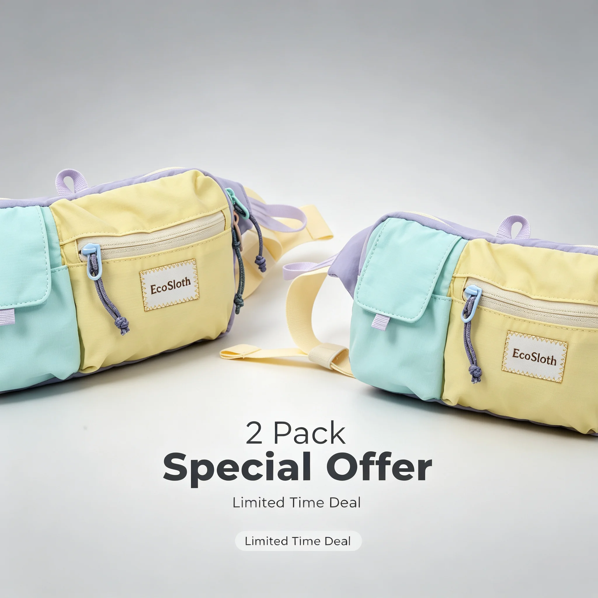 2pcs-ultralight-nylon-monterey-sling-bag-fanny-pack-crossbody-waist-pack-multifunctional-for-hiking-outdoor-travel