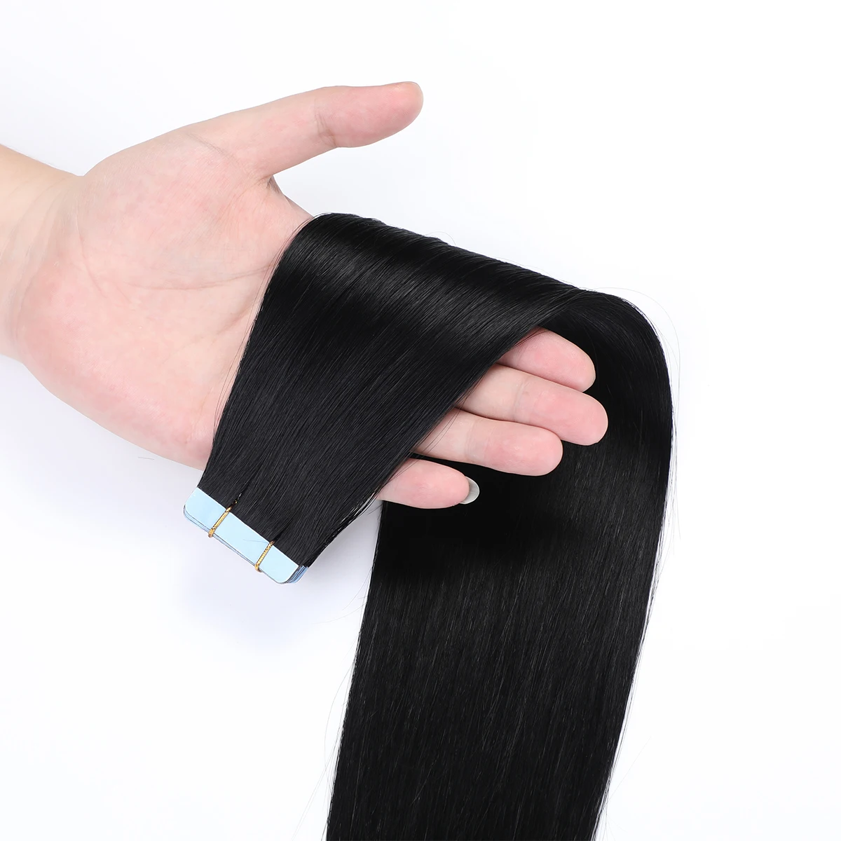 jet-black-european-remy-human-hair-tape-in-extensions-20pcs-straight-invisible-adhesive-salon-quality-for-hair-beauticians