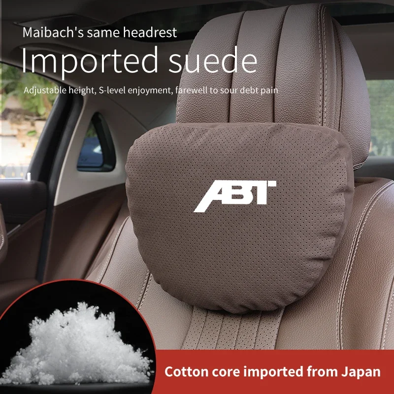 For ABT Audi Q3 Q5 Q7 A3 A4 A5 A6 RS3 RS4 RS5 RS6 RS7 S4 S5 S6 TT Car Headrest Neck Support Seat Lumbar cushion Soft Neck Pillow