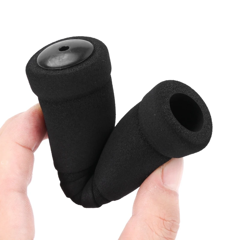 2 Pair For MTB Bike Bicycle Handle Handlebar Soft Sponge Bar Grips Black