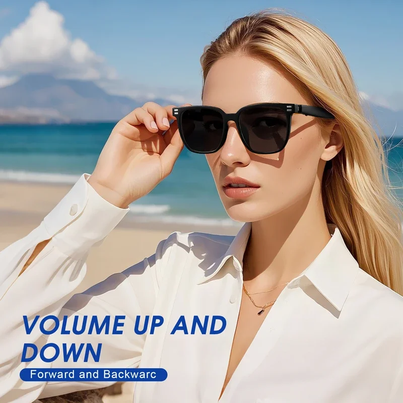 

Умные очки, фотохромные Bluetooth-солнцезащитные очки с синим светом, защита от ультрафиолета, громкая связь, аудио, голосовой помощник для мужчин/женщин