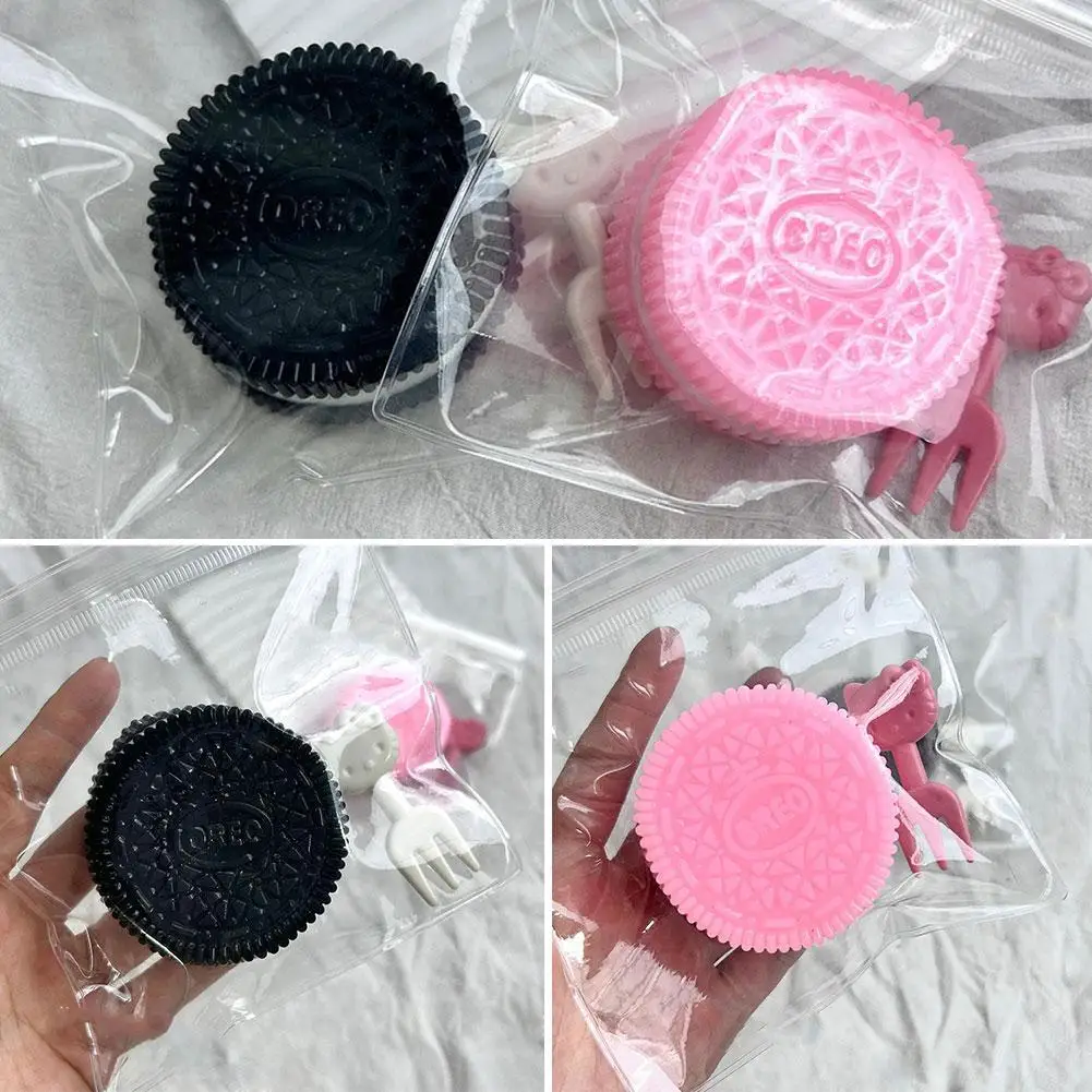 Juguete de descompresión Oreo súper suave, juguete aplasta con forma de galleta, simulación de sándwich, juguete de ventilación de descompresión ultrasuave