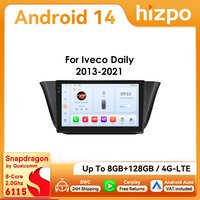 Hizpo 2Din 9inch Android14 Car Radio for Iveco Daily 2013 - 2021 Snapdragon 6115 Stereo 4G CarPlay SWC RDS DSP GPS Navi 360°CAM
