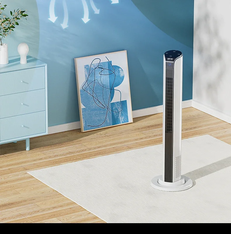 220V Remote Control Tower Fan Bladeless Air Circulation Fan for Home Use and Dormitory with Oscillation Sast Xianke