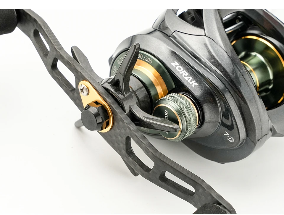 Johncoo Baitcasting-Rolle für Meeresangeln mit Kraftgriff, 8 kg Bremskraft, 5,4 Übersetzungsverhältnis, Angelrolle, Oktopus-Angelrolle – Detail 19