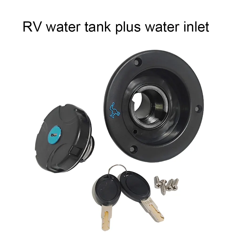 

Water Tank Inlet For Outdoor Adventures - Durable And Safe Water Fill Hatch Inlet Fresh Water Fill black